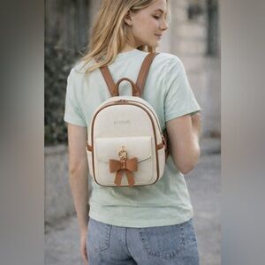 Ecosusi Women Backpack Purse PU Leather Water Resistant Rucksack Daypack